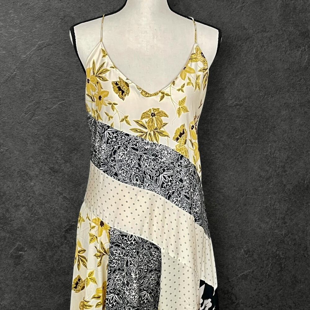 Banana Republic Yellow and Black Floral Maxi Dress - Picture 2 of 8